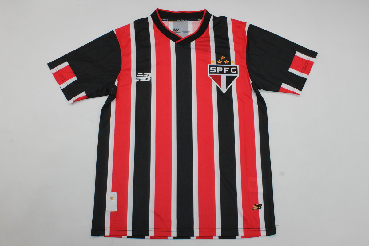 AAA Quality Sao Paulo 24/25 Away Black/Red Soccer Jersey